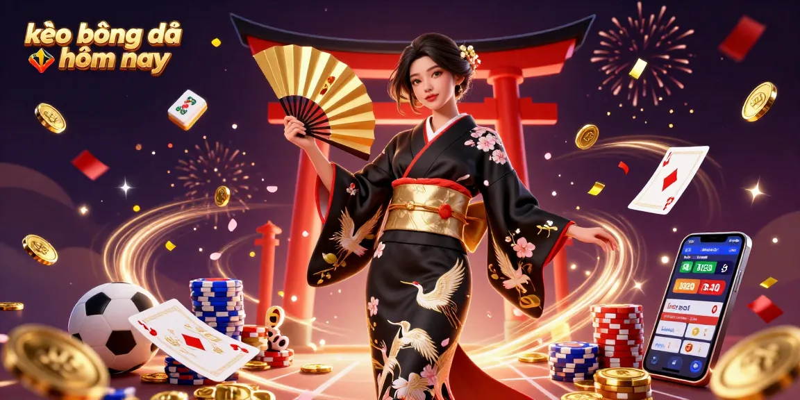 Bet on kèo bóng đá hôm nay with our vibrant 3D illustration showcasing sports betting elements and excitement.