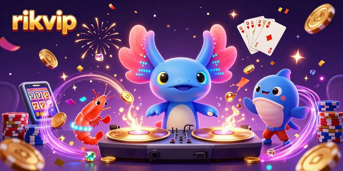 rikvip players enjoy spinning golden slots and vibrant aquatic excitement underwater.