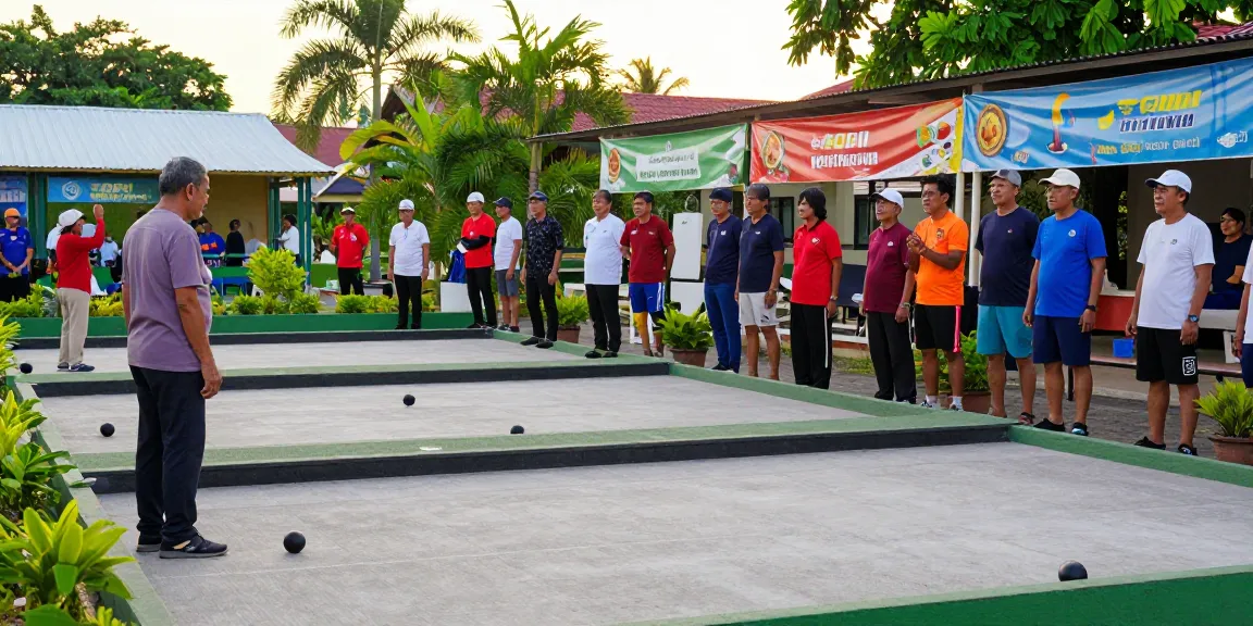 FOPI Kota Parepare community members playing petanque, showcasing local sports spirit at fopikotaparepare.org.