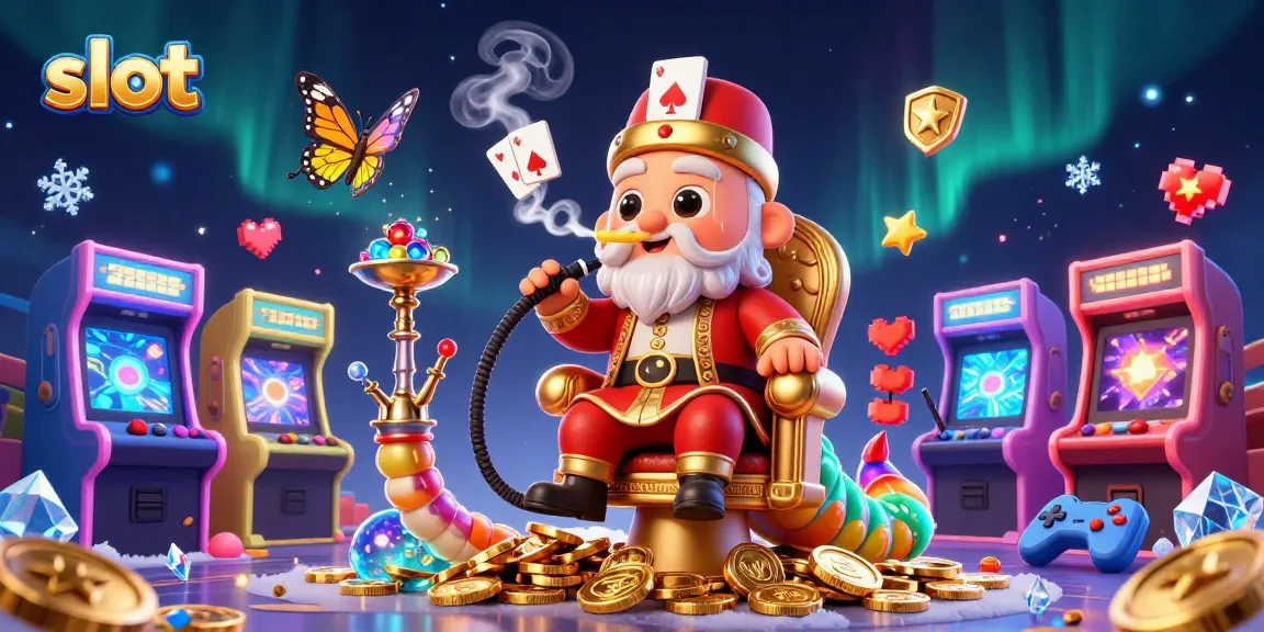 Experience thrilling slot action with a vibrant 3D illustration of casino characters and neon elements.