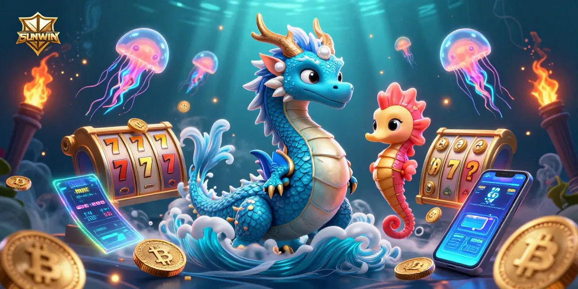 Engage in exciting slot games at SUNWIN featuring vibrant characters and crypto elements.