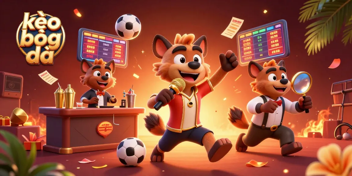 Engaging scene of kèo bóng đá comedians sharing tips in a vibrant betting hub.