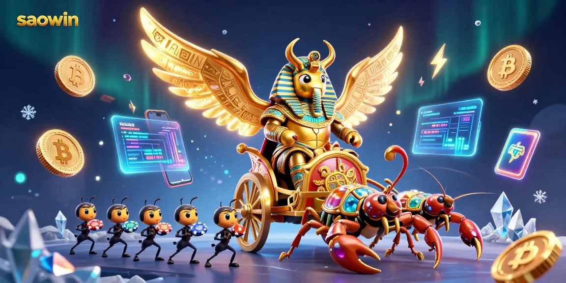 Engage with saowin's thrilling casino games featuring vibrant characters and dazzling crypto elements.