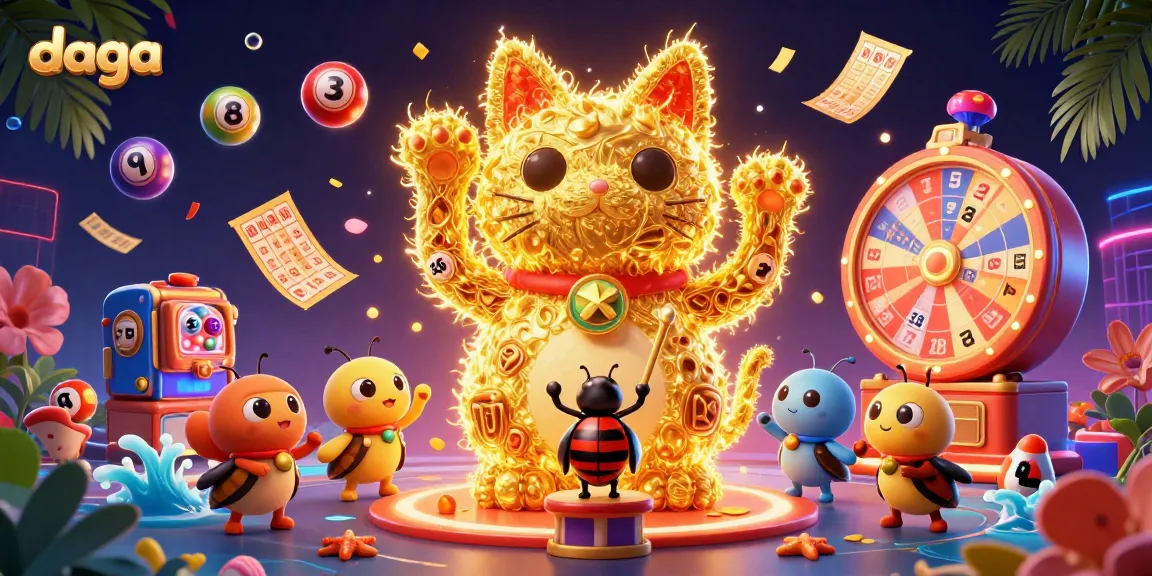 Play exciting games at DAGA with a giant waving lucky cat and dynamic lottery elements!