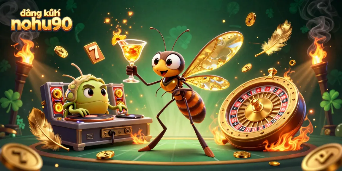 Experience the thrill of registering with NOHU90 through an engaging casino-themed illustration.