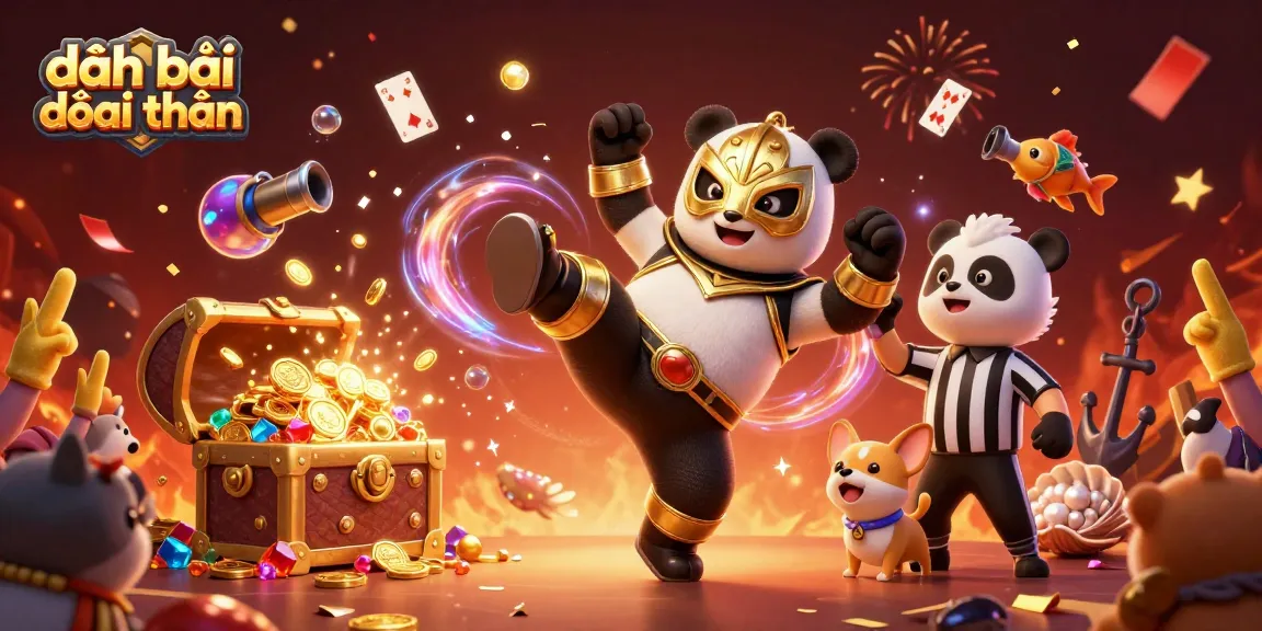 Experience the thrill of đánh bài đổi thưởng in a vibrant casino scene with lively characters.