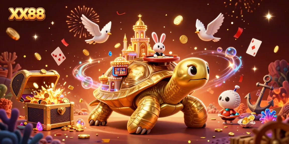 Join the excitement at XX88, where a gigantic tortoise casino brings thrill and rewards!