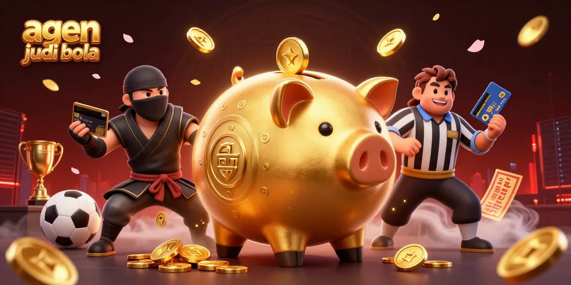 Experience thrilling sports betting with agen judi bola in an engaging animated scene full of dynamic elements.