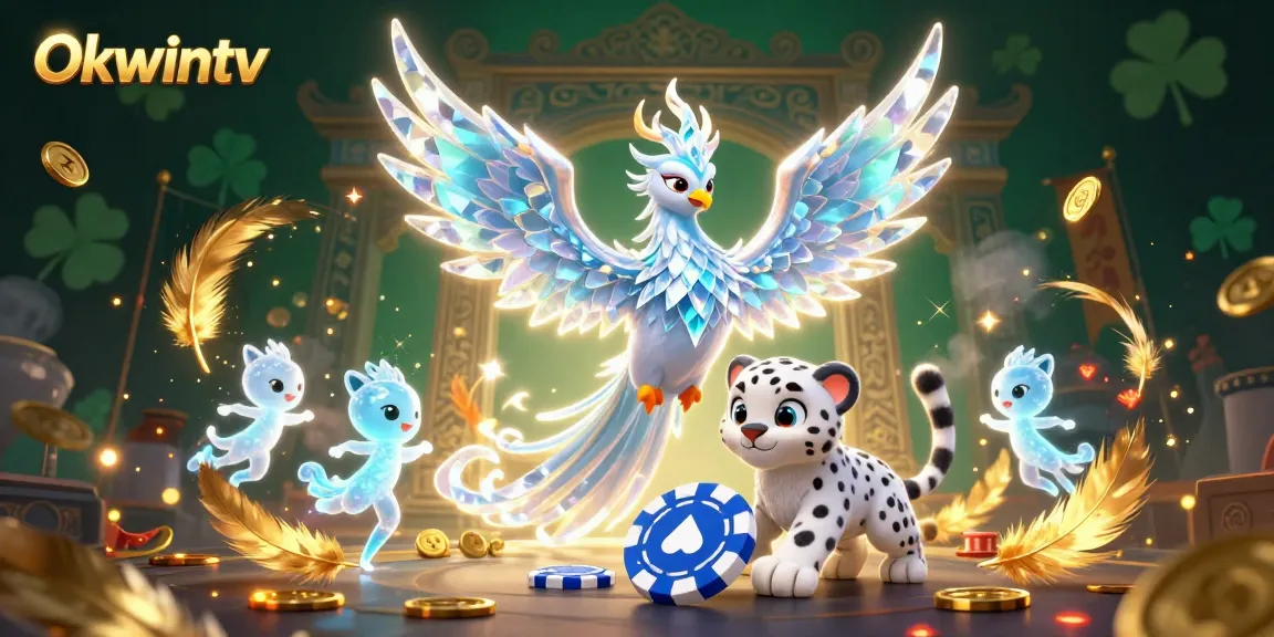 Experience the thrilling Okwintv with an ice phoenix, snow leopard cub, and dancing ice sprites.
